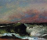 Gustave Courbet Canvas Paintings - The Wave 6